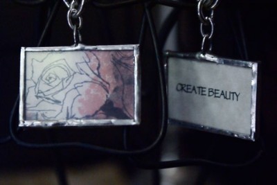 “Create Beauty” necklace on chain
